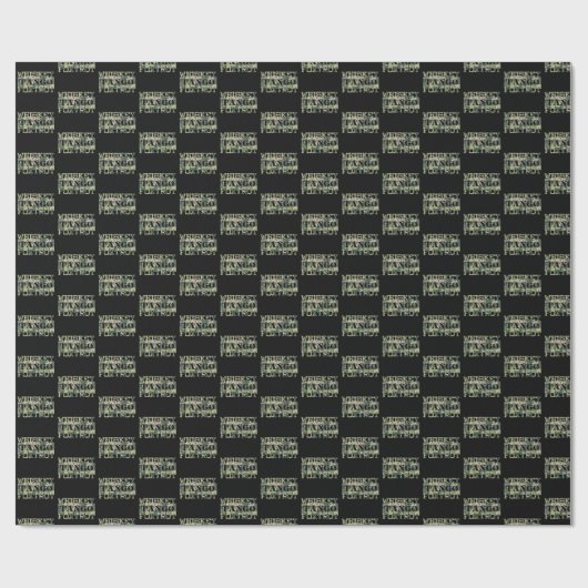 Papier Cadeau Whiskey Tango Foxtrot WTF Camouflage vert (Plat)