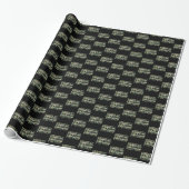 Papier Cadeau Whiskey Tango Foxtrot WTF Camouflage vert (Déroulé)