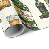 Papier Cadeau Whisky Rustique (Coin rond)