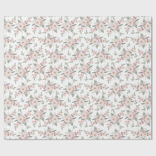 Papier Cadeau Whisper Blush Daisy (Plat)