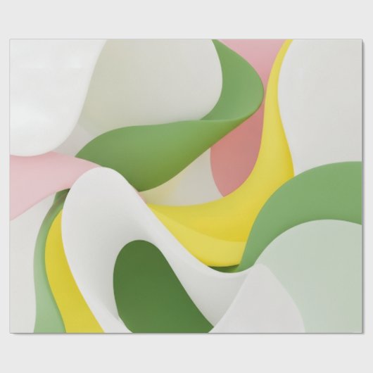 Papier Cadeau Whispers in Pastel Flow (Plat)