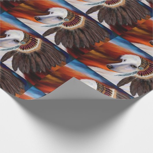 Papier Cadeau White Afghan Hound (Coin)