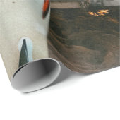 Papier Cadeau White and black surfboard (Coin rond)