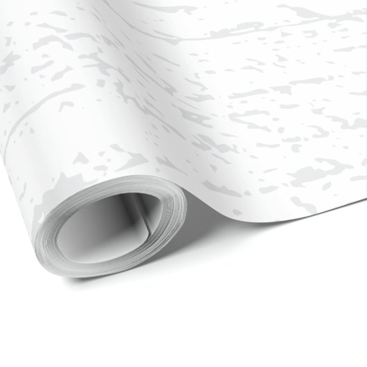 Papier Cadeau White And Gray Wood Grain (Coin rond)