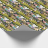 Papier Cadeau White Bunny Wearing a Pink Tutu (Coin)