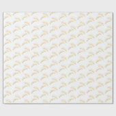 Papier Cadeau White Gold Eyelashes Birthday (Plat)