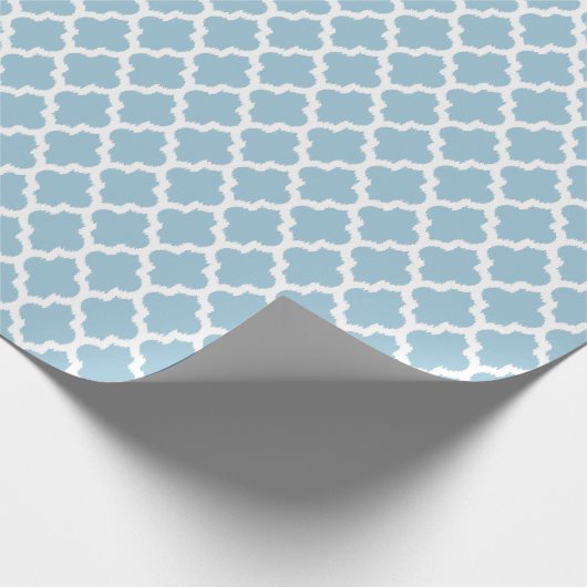 Papier Cadeau White Ikat Quatrefoil (Coin)