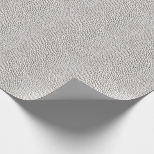 Papier Cadeau White leather  texture (Coin)