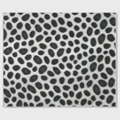 Papier Cadeau White Leopard Elegant Moderne Collection Luxe (Plat)