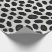 Papier Cadeau White Leopard Elegant Moderne Collection Luxe (Coin)