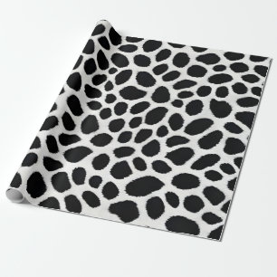 Papier Cadeau White Leopard Elégante Collection de luxe tendance