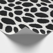 Papier Cadeau White Leopard Elégante Collection de luxe tendance (Coin)
