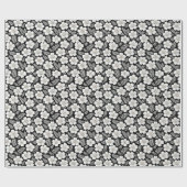Papier Cadeau White Pearls in Flower Pattern (Plat)
