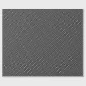 Papier Cadeau White Polka Dots On Pewter Gray (Plat)