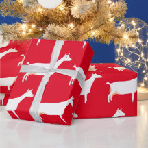 White Saanen ferme de chèvres laitières sur Red