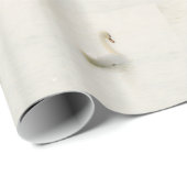 Papier Cadeau white swan (Coin rond)