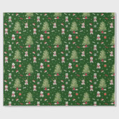 Papier Cadeau White Westie Christmas Whimsical (Plat)