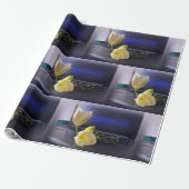 Papier Cadeau White yellow freesia (Déroulé)