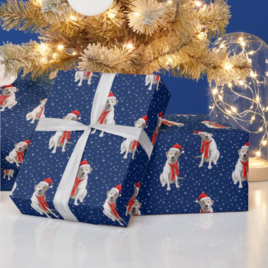 Papier Cadeau White Yellow Labrador Retriever (Vacances)