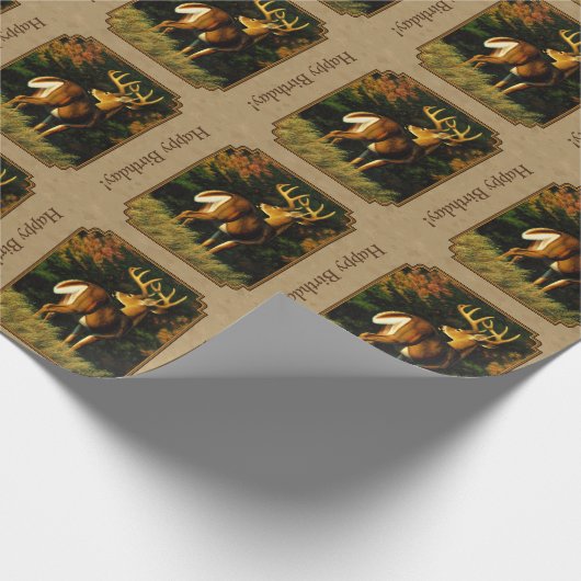 Papier Cadeau Whitetail Buck (Coin)