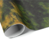 Papier Cadeau Whitetail Buck Deer à l'automne (Coin rond)