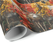 Papier Cadeau Whitetail En Automne (Coin rond)