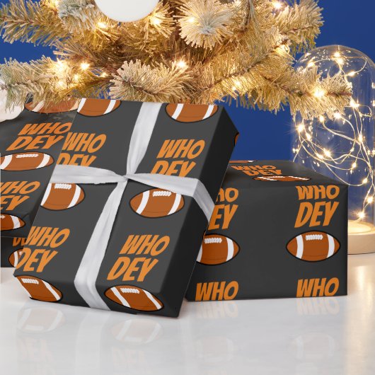 PAPIER CADEAU WHO DEY FOOTBALL CHRISTMAS (Vacances)
