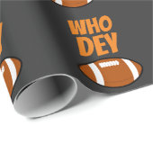 PAPIER CADEAU WHO DEY FOOTBALL CHRISTMAS (Coin rond)