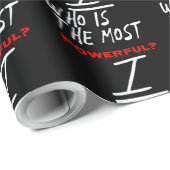 Papier Cadeau Who Is The Most Powerful? I (Coin rond)