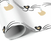 Papier Cadeau Whuwers de chat (Coin rond)