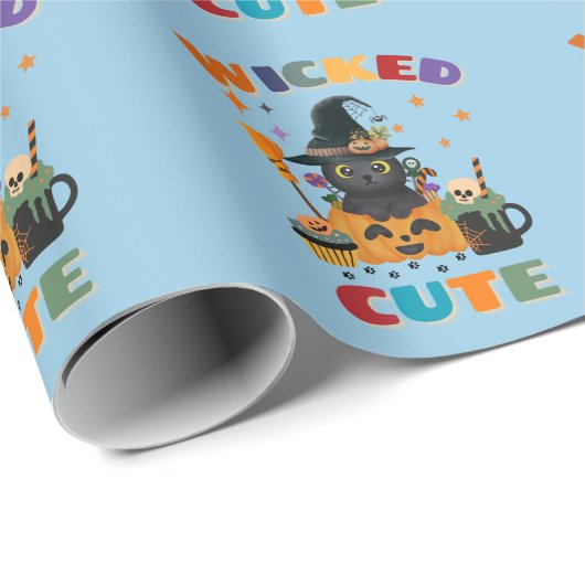 Papier Cadeau Wicked Cute (Coin rond)