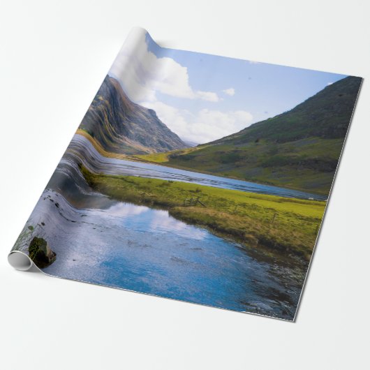 Papier Cadeau wiew nature, montagne (Déroulé)