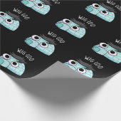 Papier Cadeau Wig-loo Drôle de Pun Igloo Fond Sombre (Coin)