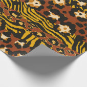 Papier Cadeau Wild animal leopard and tiger skins patchwork abst (Coin)