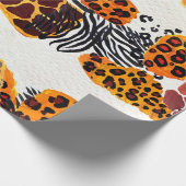 Papier Cadeau Wild animal mix seamless pattern. Jaguar, leopard, (Coin)