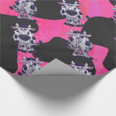 Papier Cadeau Wild Me Tiger noir et rose (Coin)