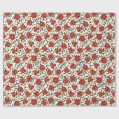 Papier Cadeau Wild Rose Floral Petals Garden Affair Mariage (Plat)