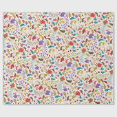 Papier Cadeau Wild Rose Woods Exotic Flower Garden Mariage (Plat)