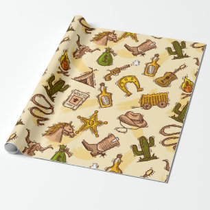 Papier Cadeau Wild West