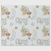 Papier Cadeau Wild West Baby Cowboy (Plat)