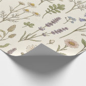 Papier Cadeau Wildflower Botanical Wrapping Paper (Coin)