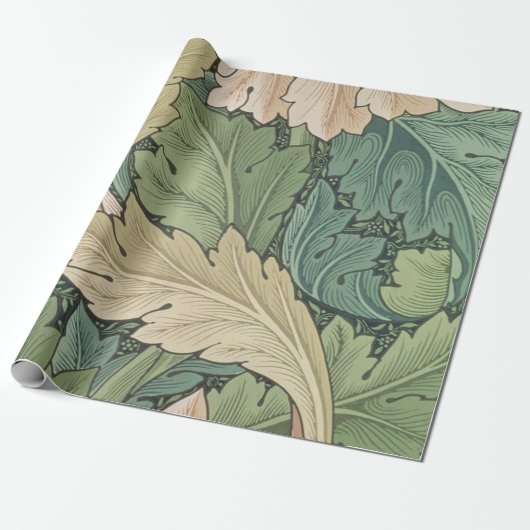 Papier Cadeau William Morris Acanthus (Déroulé)