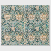 Papier Cadeau William Morris Antique Honeysuckle Motif Floral (Plat)