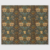 Papier Cadeau William Morris Antique Honeysuckle Motif Floral (Plat)