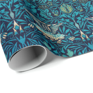 Papier Cadeau William Morris Birds Art Nouveau Motif Floral