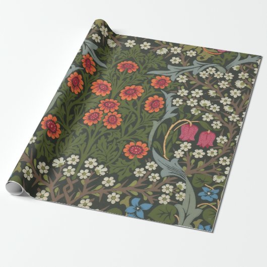 Papier Cadeau William Morris Blackthorn Garden Flower Classic (Déroulé)