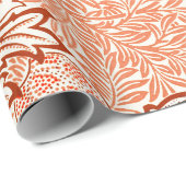 Papier Cadeau William Morris Botanical Apple Design (Coin rond)
