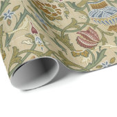 Papier Cadeau William Morris Brocade Motif de fond d'écran flora (Coin rond)