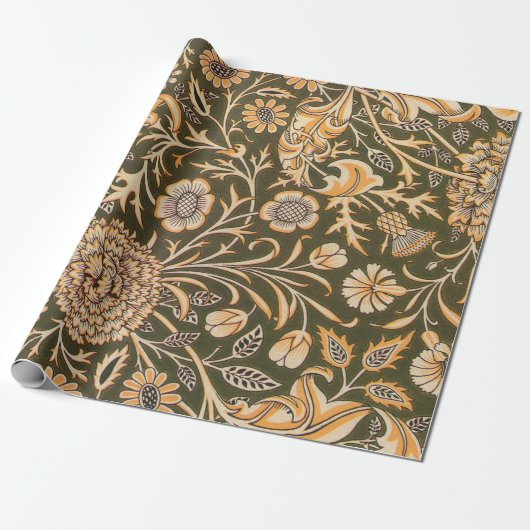 Papier Cadeau William Morris Cherwell Motif de fond d'écran (Déroulé)
