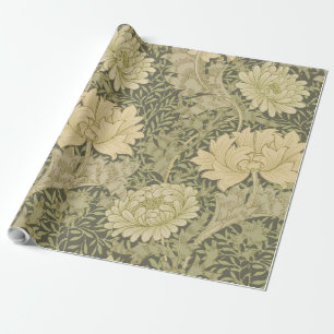 Papier Cadeau William Morris Chrysanthemum Fleur d'âge